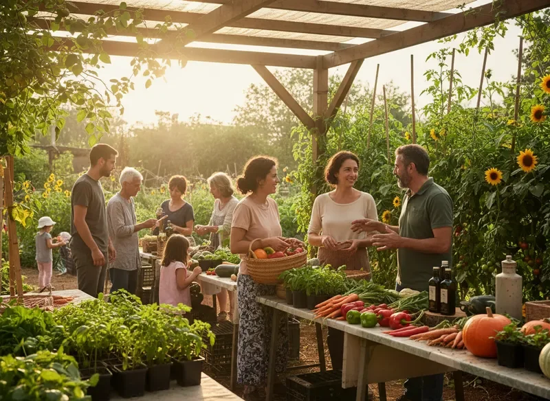 קהילת גננים וחקלאים מקומיים בחנות מורגן
